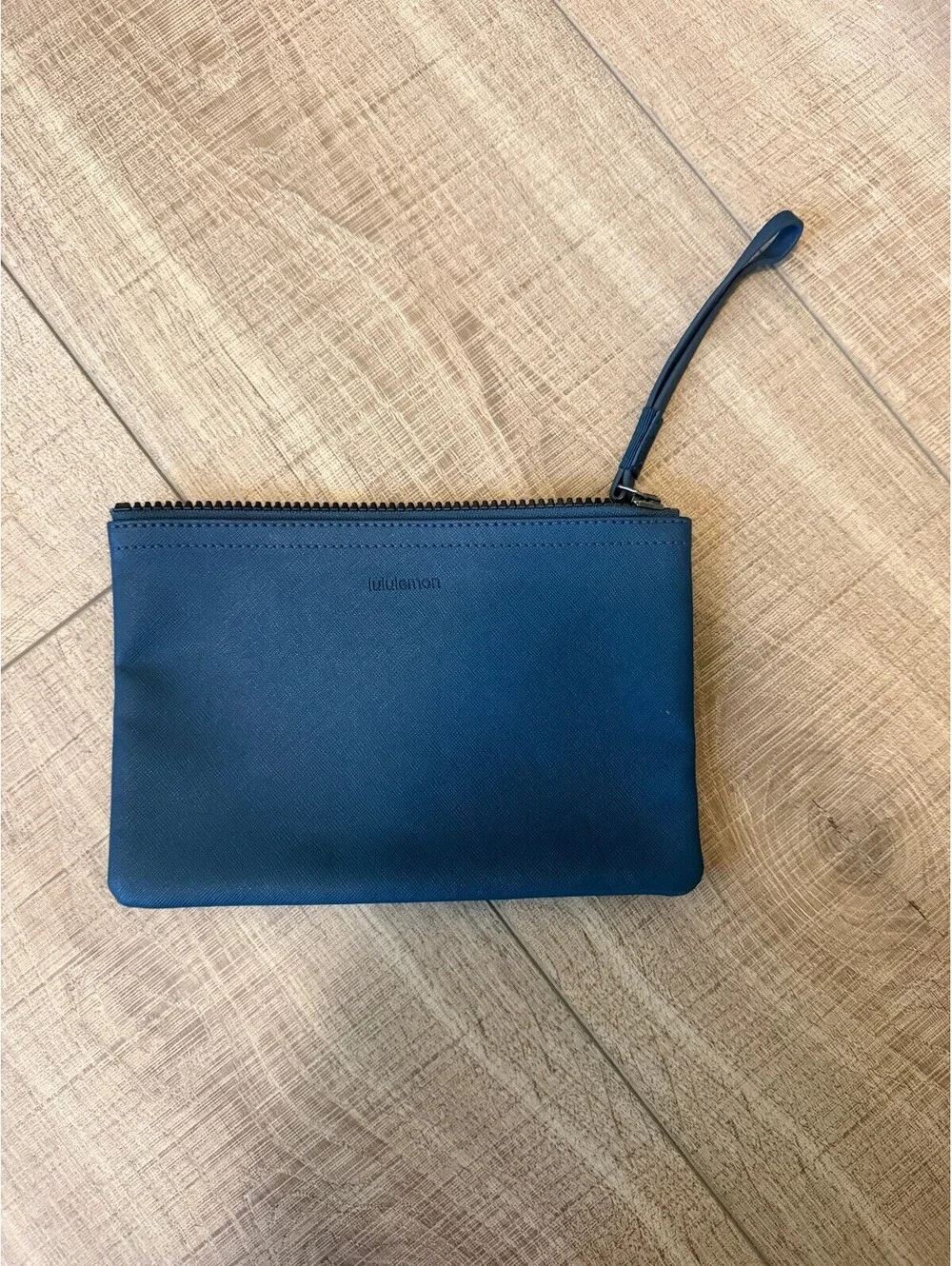 Lululemon Blue Zip Wristlet Pouch Clutch Bag